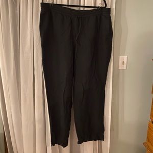 Ava & Viv elastic waist drawstring linen pants